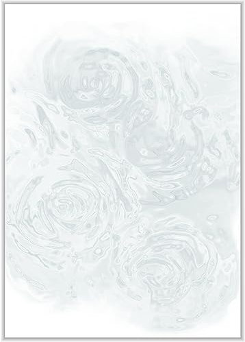 Briefpapier Trauer DIN A4 - Trauerbrief und Kondolenz-Papier 20 Blatt - Motiv Nr. 019 | 80g/m²