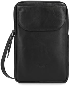 Picard Handytasche zum Umhängen Damen Noel | Handykette aus Leder mit 3 separaten Fächern gesichert durch Reißverschluss & Druckknopf | Elegant, Modern | Handy Umhängetasche