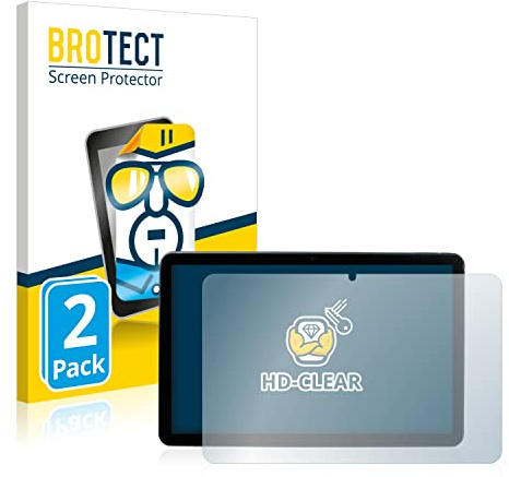 BROTECT 2 Stück Schutzfolie für MEDION Lifetab P10752 Displayschutz Folie Made in Germany, Ultra-Klar