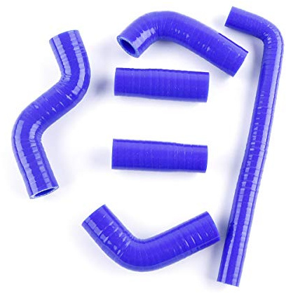 LUXERAD Kit de manguera de refrigerante de silicona para radiador KTM 400 EXC / 450 EXC / 525 EXC 2002 2003 2004 2005 2006 (azul)