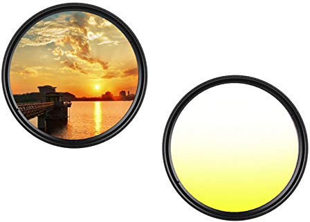40.5 mm Professional Colour Gradient Filter Yellow Colour Filter Graduated 40.5 mm dHD Digital Yellow