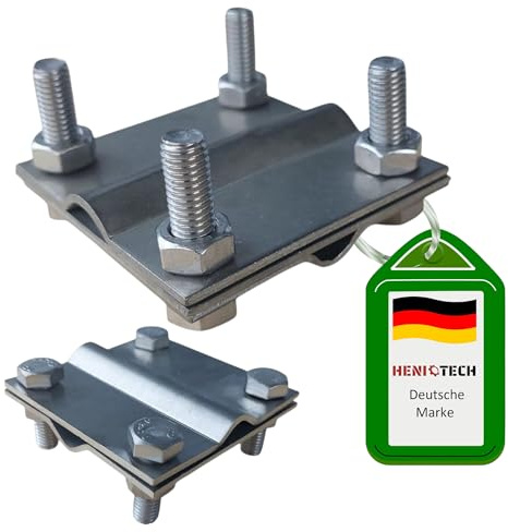 PAG Turbo GmbH® - Blitzschutz Blitzableiter Material Tiefenerder feuerverzinkt oder aus Edelstahl (Kreuzverbinder für Rundleitung und Erdungsband Edelstahl) Art. Nr. BS50