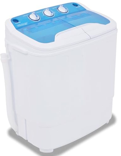 BaraSh Mini Lavadora con 2 Tambores 5,6 kg Secadora Ropa Portatil Lavadoras PequeñAs