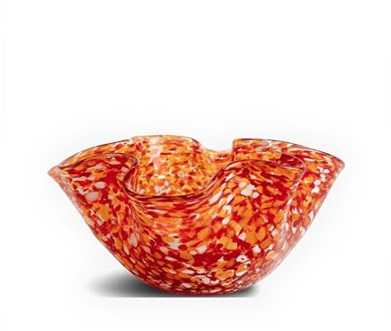 ByON Bowl Cara S 5280605266 Cereal Bowl Made of Glass Orange 17 x 9 cm