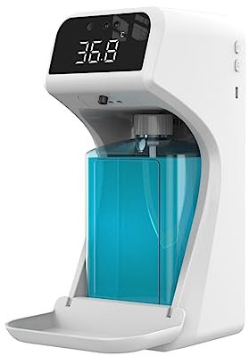 Kliplinc 2 in 1, termometro digitale a infrarossi interruzione, lavaggio a mano, sapone, termometro, 1000 ml