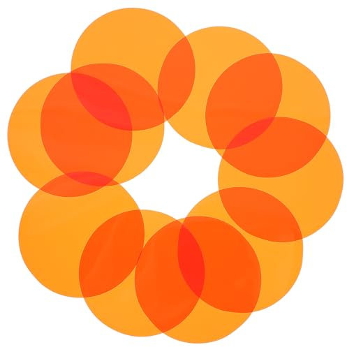 HOMSFOU 10 Uds Filtro De Color De Luz De Película De Puesta De Sol Filtro De Color para Cámara Películas De Filtros para Luz De Flash Gel De Corrección De Película