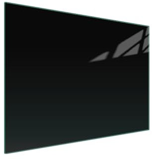 DarHaus Plaque de recouvrement, 70 x 52 cm, en verre, pour cuisinières électrique, à induction ; convient comme décoration, protection anti-éclaboussures ou planche à découper, Noire