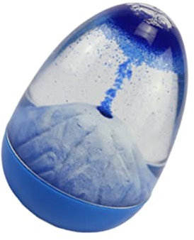 WESIEVYA 1pièce Sablier Éruptions Volcaniques Flottantes Décoration De Bureau Créative pour Salon Et Chambre Bleu