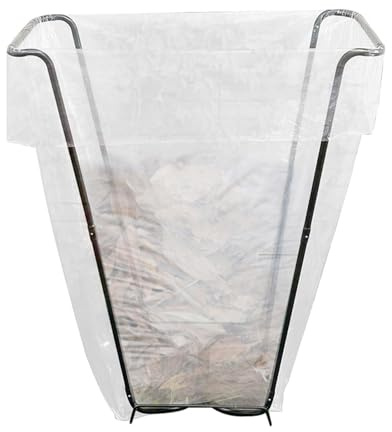 Support de sac poubelle de jardin, support de sac poubelle - Support de support en métal avec cadre pour sac poubelle - Porte-bagages à feuilles polyvalents Porte