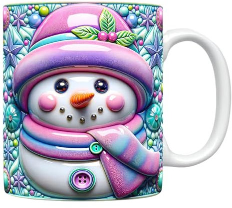-Weihnachtstasse, 350 ml, leicht zu trinkende -Tasse, Weihnachtsmann-Tasse, -Kaffeetasse, -Weihnachtstassen zum Trinken von Milch, Eiswasser, Saft, Kaffee und Tee