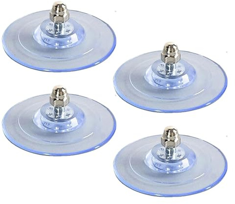 Heavy Duty Suction Cups - Suction Cups for Cat Window Hammock | Replacement Suction Cups for Cat Window Seat | Glass Suckers for Cat Bed | PVC Cat Perch Screw Suction Cups, Maximum Weight 20 Kg