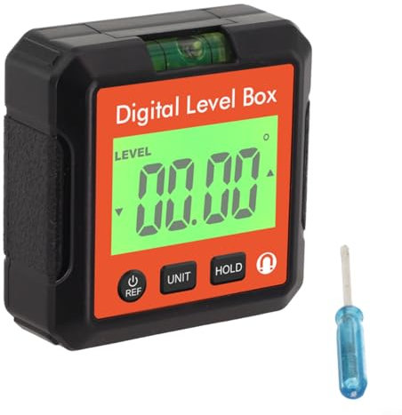HpLive Digitale wasserwaage, Nivelliergerät elektronischer Neigungsmesser mit Magnetfuß für Holzarbeiten, Bau, Dekoration, DIY(E)