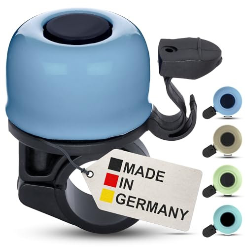 Fahrradklingel Kinder – Blau Pastell – Bunte Fahrradklingel Kinder Jungen, Fahrrad Klingel Kinderfahrrad, Klingel Fahrrad und Laufrad – klingelt laut, einfache Montage