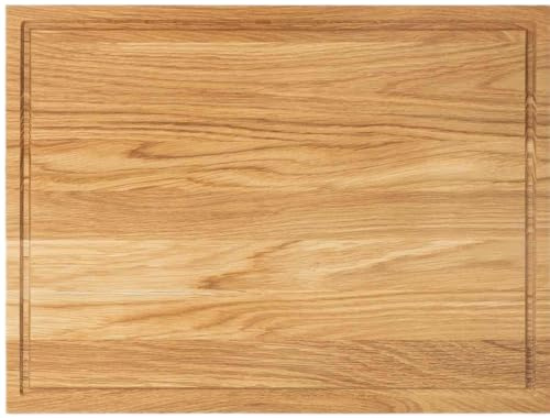 Schneidebrett Holz Holzbrett Küche Holzschneidebrett Küchenzubehör Groß und Klein Brotbretter und Servierbretter Wooden Cutting Board (Eiche INGE, 30x20x2cm)