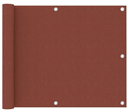 Gecheer para da Balcone, Impermeabile con Protezione UV, 75 x 500 cm, Tessuto Oxford Rivestito in PU, Occhielli in Alluminio e Corda Inclusa, per terrazzo e Giardino