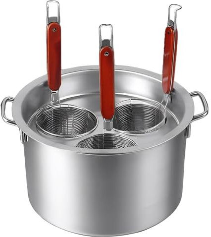 Juego de olla de pasta de acero inoxidable con tapa y cesta coladora, inserto de vapor versátil para cocinar eficientemente en cocinas domésticas y restaurantes