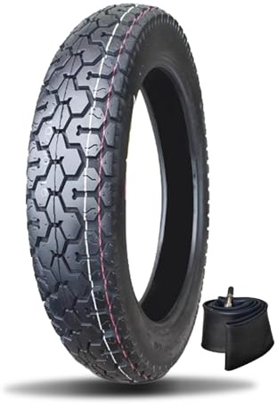 110/90-16 16 16 Dirt Bike Neumáticos con tubo 110 90 16 con perfil de carretera para motos de cross delantera y trasera, 6 P.R, 280 kPa, 65P, capacidad de carga máxima: 290 kg