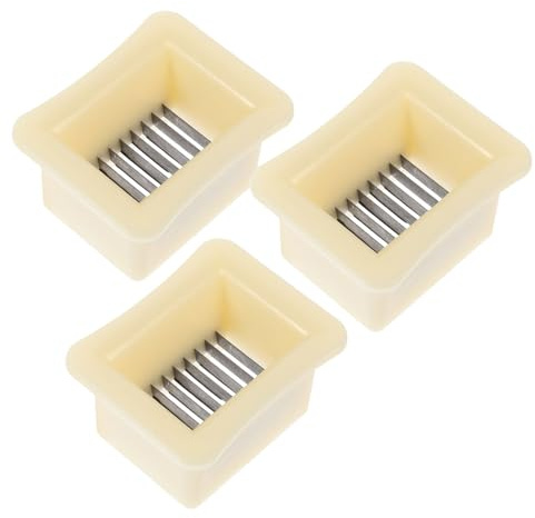 FUNOMOCYA 3 pièces Trancheuse Légumes Acier Inoxydable avec Protection Main Coupe Haricots et Oignons Verts Ustensile de Cuisine Multifonction pour Découpe et Râpage Sécurisé