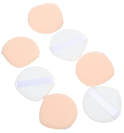 DECORNIJIA 7Pcs Dual-sided Makeup Sponges for Women Soft Cushion Powder Puff for Liquid Foundation Cream Sunscreen and Blush Application Washable Cosmetic Applicators for Full Face Wet and