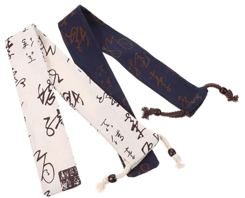 Gatuida 2 Fundas Protectoras para Flauta de Bambú Bolsa de Almacenamiento Compacta Cuerda Portátil para Músicos