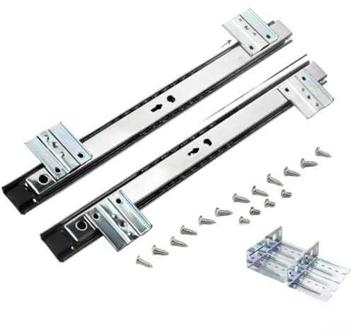 Yuanpgky Plateau de clavier en ABS résistant aux chocs compatible avec bureau – Tiroir coulissant à hauteur réglable avec porte-stylo, mécanisme à roulement à billes lisse, sous le bureau (B)