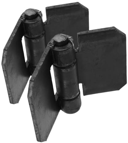HOLIDYOYO Charnières Renforcées à Souder pour Porte de Remorque, Charnières Robustes en Acier Amovible, Quincaillerie de Portail Métallique, 2 Pièces, Usage Camping-car et Remorque