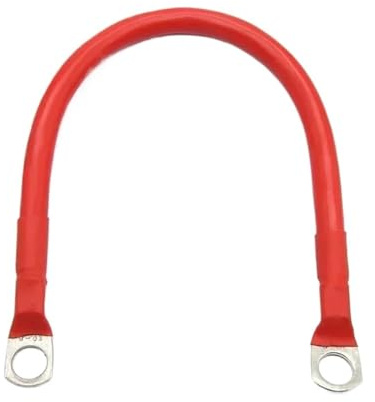 Xuro Inverter Cable Set 8 6 4 AWG With M8 Terminal Tinned Copper Lug PVC Insulation For Solar System UPS Car Connection Wire(Red,20cm,8AWG)