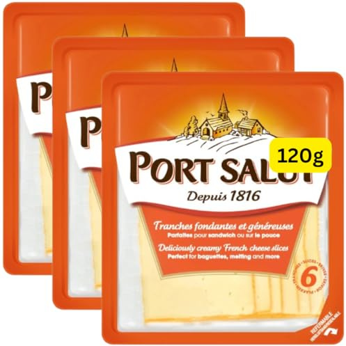 French Creamy Cheese 6 Slices 120g Port-saluts (3x120g)