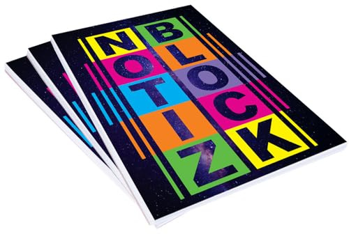 PRICARO Notizblock Space, A5, kariert, Leimbindung, 3 Stück