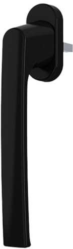Premium Aluminium Fenstergriff für Kipp- und Schiebetüren, Farbe:Schwarz RAL 9005 (matt), Stiftlänge:35mm