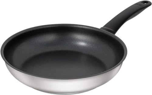 KUHN RIKON Classic Bratpfanne beschichtet, Edelstahl, Induktion, 24 cm, Silber