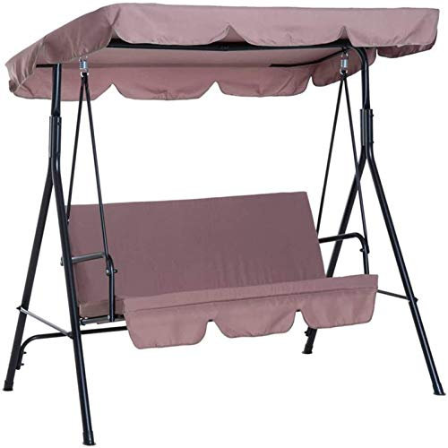 BEDSETS Ersatzdach Gartenschaukel Universal Hollywoodschaukel 3 Sitzer Ersatz-Bezug Sonnendach Dachplane (164 * 114 * 15cm,Hell-Pink)