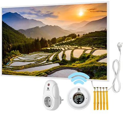 Bringer Imagen calefacción por infrarrojos con marco – calefacción con imagen – 100 x 60 x 1,8 cm – Kumano Japón