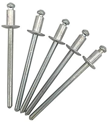 (600 Stück) Blindnieten 3,0 x 5 mm, Kuppelkopf offen Typ, DIN 7337, Aluminium Niet und Stahldorn, Popnieten (600, 3,0 x 5 mm)