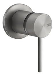 Gessi 316 Flessa Fertigmontageset für Unterputz-Einhebelmischer, für Waschtisch oder Dusche, für Abgang oben, 54019, Farbe: Edelstahl matt gebürstet