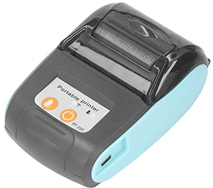 Bluetooth-Belegdrucker, Tragbarer 58-mm-Mini-Thermo-Pos-Drucker, Mobiler Kabelloser Thermodrucker für Restaurantverkäufe, Einzelhandel, Kompatibel mit Android (Ohne Aufbewahrungstasche)