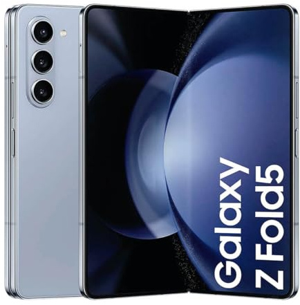 Samsung Galaxy Z Fold5 5G 512GB Blau AI-Android-Smartphone ohne Vertrag, Verlängerte Akku-Laufzeit, HD-Kamera Ohne Simlock