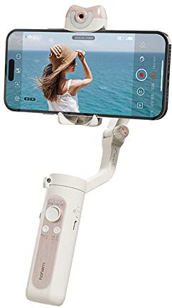 HUIOP V2S Stabilisateur de cardan portable pour smartphone à 3 axes AI Smart Tracking Phone Vlog Gimbal Contrôle des gestes vibrations Lumière de remplissage LED intégrée Batterie 280 g