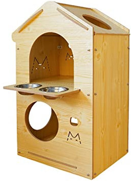 Katzenhaus katzenvilla Haustiervilla, Katzenhütte, Zwinger, Schlafzimmer, Zuhause, Spleißmontage, Katze und Hund, allgemeines Villahaus Katzenhütte