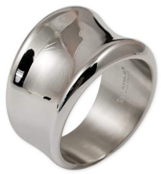 Fly Style Damen Ring aus 316 L Edelstahl - Fingerring Damen 17 mm breit - Damen Schmuck
