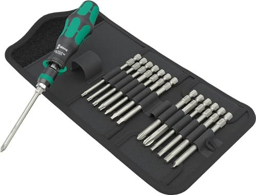 Wera 05051066001 kraftform kompakt 838 RA-R M Imperial Set 1, 15 delar