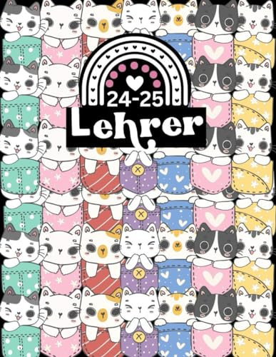 Lehrerplaner 2024/2025: Planung und Unterrichtsvorbereitung von August 2024 bis Juli 2025, Katzen