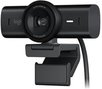 Logitech The Master MX Brio Webcam Black - 3840 x 2160 Video - 4X Digital Zoom - 8.5 Megapixel - UHD 4k at 30 fps - 1080p at 60 fps