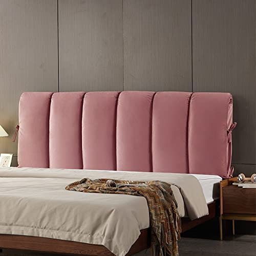 Bett kopfteil bezug Gepolsterter Bettkopfteilbezug niederländischer Samt doppelseitiger Nachttischkissenbezug weicher Kopfteilbezug staubdichter Bettkopfteilbezug lila-90 x 60 cm