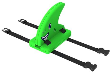 Aletas de tiburón flotador | Manguitos de natación para niños | Entrenador de natación de seguridad | Aletas de tiburón Flotador | Flotador de entrenamiento portátil con cinturón ajustable