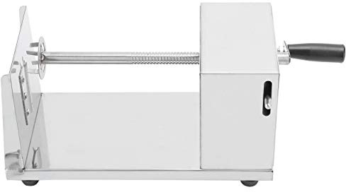 Stainless Steel Potato Spiral Cutting Machine, Curly Fries Machine Curly Fries Electric Potato Spiral Cutr, Chips for Potatoes, Vegetarian Snacks, and Twisted Chips, with Elliptical and Irreg