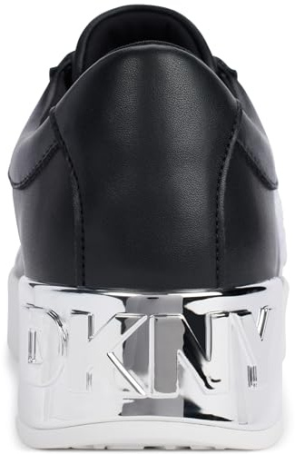 DKNY Zapatillas Maben Varsity-Lace para Mujer, Color Negro, Talla 37,5 EU, Negro, 37.5 EU