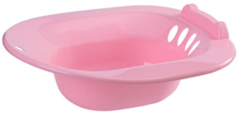 SECFOU Sitzbad Toilettensitzbad Sitzbecken mit Überlaufschutzloch Glatte Oberfläche für Schwangere und Wochenbettpflege Intimreinigung Gesundheitsbecken
