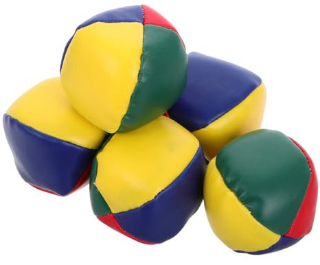 KOMBIUDA 6stücke Teiliges Bunte Sandspielzeuge Kleine Runde Wurfspiel-sandbeutel Pu Für Drinnen Und Draußen Für -toss-Spiele Und Mädchen-Throwing Games
