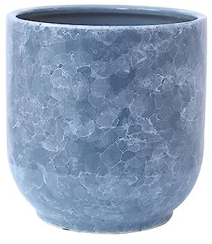 Set di vasi da fiori decorativi moderni in ceramica grigia, per interni ed esterni, per tavolino da caffè, tavolo e ufficio, 27 cm, 27 cm, 30 cm, per piccole piante